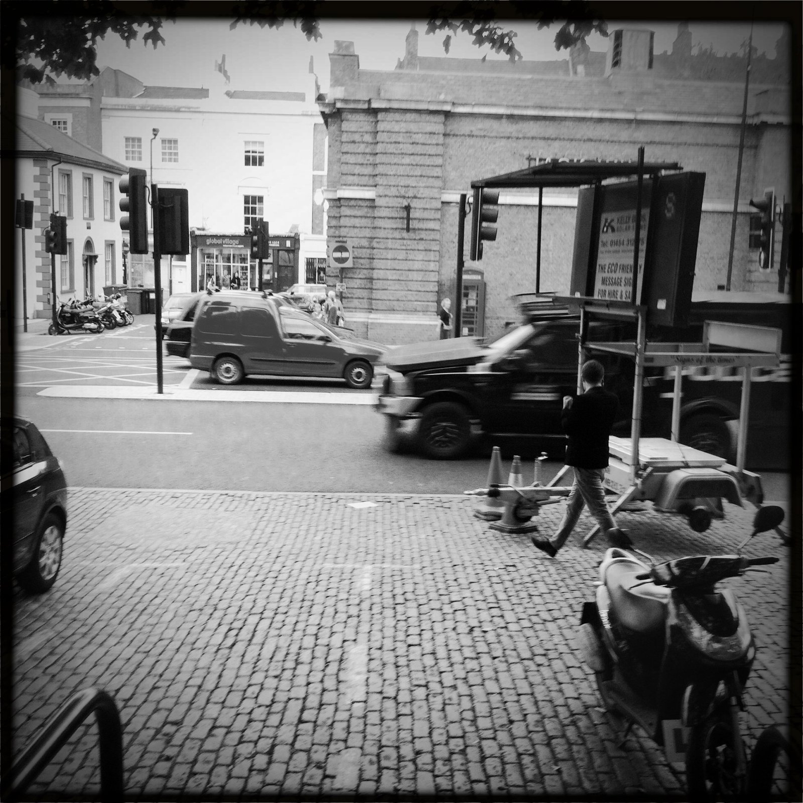 riot vans drive through islington