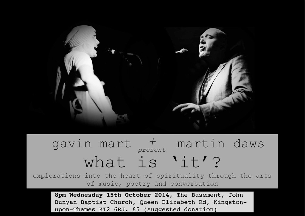 Gav & Martin gig flyer oct 15