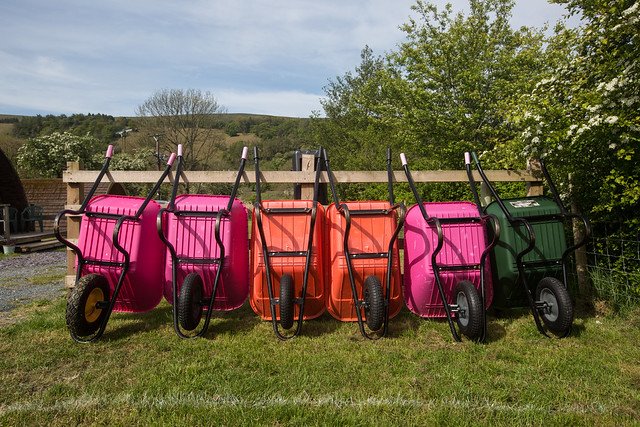 wheelbarrows