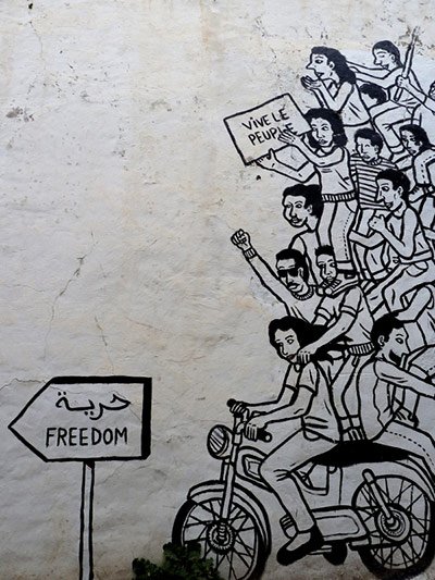 tunis mural freedom