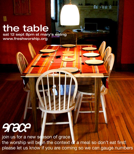 the table flyer